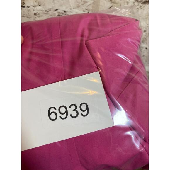 Talbots Haberdashery Top Womens 16 Hot Pink Button Up Wrinkle‎ Resistant Cotton - Picture 9 of 12